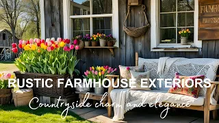 Inviting Rustic Farmhouse Exteriors || 100 Exclusive Unique Backyard Landscaping Ideas & Inspiration