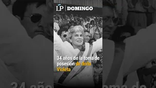 34 años de la toma de posesión de doña Violeta Barrios de Chamorro