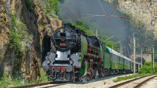 BDZ steam loco 01.23 from Sofia to Mezdra / Парен локомотив 01.23 от София до Мездра