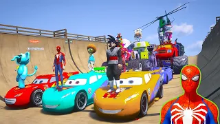 GTAV SPIDER MAN2, POPPY PLAYTIME CHAPTER 3,THE AMAZING DIGITAL CIRCUS Join in Epic New Stunt Racing
