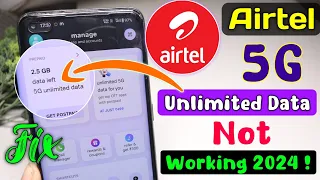 airtel 5g unlimited data not working | 5g unlimited data airtel not working | airtel 5g not working