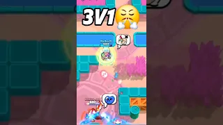 Belle 3v1 Knockout Clutch😤 #brawlstars #shorts