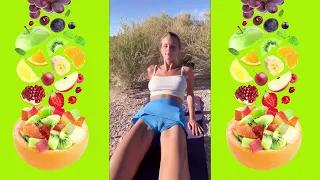 Big Bank Challenge Tiktok Yoga🍑 Transparent dress outfit challenge👙😱#foryou #trending #viral #video