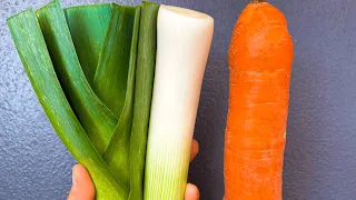 Суп з моркви, картоплі та цибулі-порею | Рецепт супу з моркви, цибулі-порею та картоплі