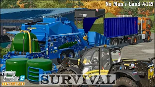 Survival in No Man's Land Ep.149🔹Making Maize Silage Bales w/ GÖWEIL VARIO-MASTER V140 Baler🔹FS 22