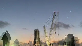 Starship SN8 Nosecone Rollout and Mating at SpaceX Boca Chica