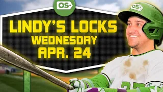 MLB Picks for EVERY Game Wednesday 4/24 | Best MLB Bets & Predictions | Lindy's Locks