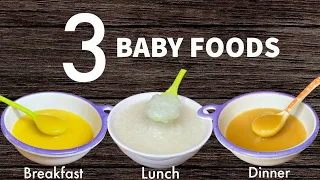 3 Baby foods |Weightgain Food For 6-12 month Babies |Plantain puree /Potato Rice /Poha Carrot Potato