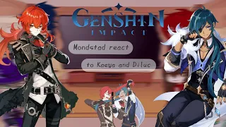 Mondstad ft. Aether react to Kaeya and Diluc || ENG sub - PT-BR || Genshin impact (GC)