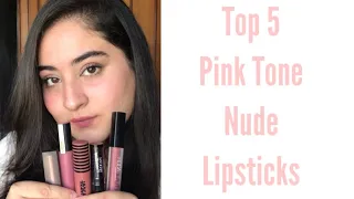 My TOP 5 Pink Tone Nude Lipsticks | KRITIKA BEOHAR