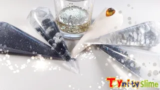 Making ☆White Pearl ☆New Years 2021🥂✨ Slime with Piping Bags★ASMR★Most Satisfying Pigment Slime DIY