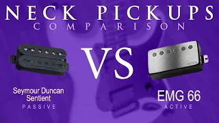 Seymour Duncan SENTIENT vs EMG 66 - Neck Pickup Guitar Comparison / Demo