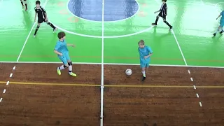 U-11. Черное Море-2  2:3 СКА-Гармония Тайм 1 Футзал Одесса Дети 2022-01-22