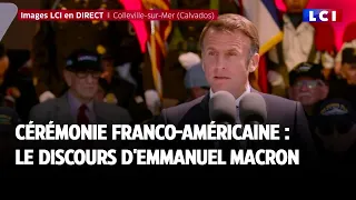 Cérémonie franco-américaine : le discours d'Emmanuel Macron