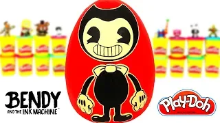 Huevo Sorpresa Gigante de Bendy and the Ink Machine en Español de Plastilina Play Doh