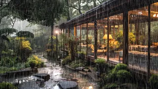 Endless Rain sounds for sleeping🌧️ | Deep Sleep with Rain Sounds in the forest house