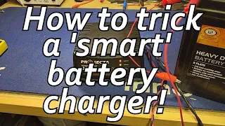 How to be Smarter than a Smart Automatic Car Battery Charger! An easy Trick to Charge a Dead Battery