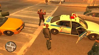 GTA 4 - провокации на драку и перестрелки в русском районе; полиция против русских бандитов