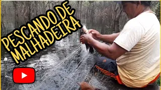 PESCANDO DE MALHADEIRA NO IGARAPÉ | BARCELOS - AMAZONAS