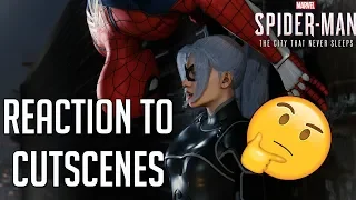 REACTION TO ALL CUTSCENES in Spider-Man PS4 The Heist - City that Never Sleeps DLC
