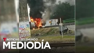 En video: Enfrentamiento armado genera pánico en Veracruz | Noticias Telemundo