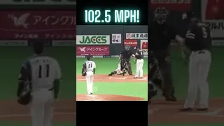 What a 102.5 MPH Fastball⚾ Looks Like for Shohei Ohtani | His Fastest Pitch of All Time!