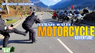A CRAZY WALES MOTORCYCLE ADVENTURE - Up Mount Snowdon