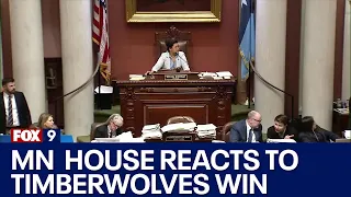 Minnesota House cheers after Timberwolves win Game 7 [RAW]