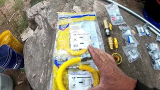 PART (2 )  How to connect the PROPANE to the Rheems Tankless Water Heater  Model # RTG-70XLP-1