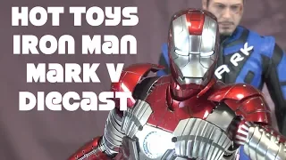 Hot Toys Iron Man 2 Mark V Diecast unboxing review MMS400