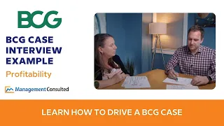 Profitability Case Walkthrough: BCG Style - with ex-Bridgespan Consultant