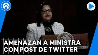 Amenazan a ministra presidenta Norma Piña con imagen en Twitter