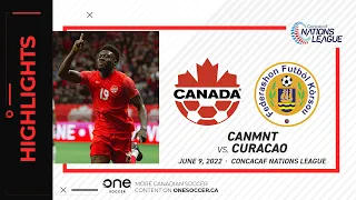 HIGHLIGHTS: Canada vs. Curacao (CONCACAF Nations League Jun. 9, 2022)