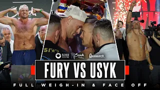 Tyson Fury vs Oleksandr Usyk full weigh-in and final face-off | Undisputed heavyweight championship