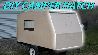 building the galley door for our cheap camper trailer