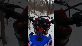 Listen to that Beta 390RR Sing! SUNDAY SNOW RIPS #2023 #enduro #beta #ktm #midwest #mx #snow #gncc