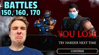 MK Mobile. Lin Kuei Tower Battles 150, 160, 170. I'm Getting Sick of Sub-Zero Bosses...