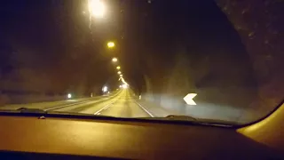 Iceland Driving Through Hvalfjörður Tunnel