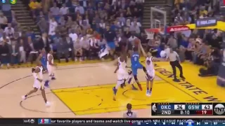 KEVIN DURANT BLOCKS RUSSEL WESTBROOK OKC VS GSW