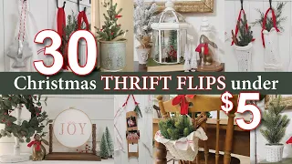 30 Christmas Thrift Flips Under $5 • DIY • Cozy Holiday Home Decor on a Budget