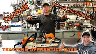 Correct Chainsaw Chain Direction - Teaching Apprentice Dave