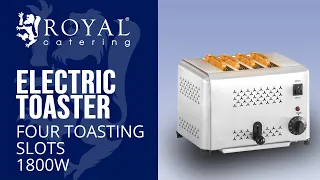 Electric Toaster Royal Catering RCET-4.1 | Product presentation