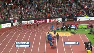 Great Britain Win 4x100m Women's Relay Gold at European Athletics Championships ZÜRICH 2014