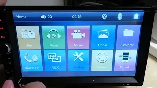 Autoradio - 7018B 7'' HD 2 DIN Bluetooth USB/FM/MP5/MP4/MP3 Player - Mirror Link - unboxing