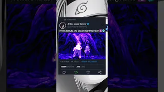 When Naruto and Sasuke fight together🛐🥶#shorts #anime #naruto #sasuke #madara #trendingshorts #viral