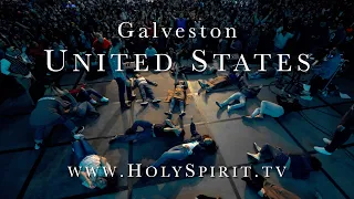 Youth receiving the Fire of the Holy Spirit in Galveston, Texas!