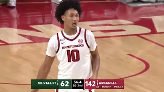 80 POINT BLOWOUT! | Arkansas vs Mississippi Valley State