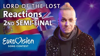 Chris Harms (Lord Of The Lost) reacts: Eurovision 2023 semi-final 2 songs | Eurovision Song Contest