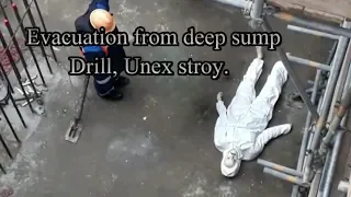 Эвакуация из Глубокого отстойника, Юнекс. Evacuation from deep sump Drill, UNEX.