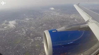 Manchester to London Heathrow in under 2 minutes- British Airways a319 full flight timelapse